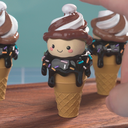Choco Swirl Ice Cream (Fidget Toy)
