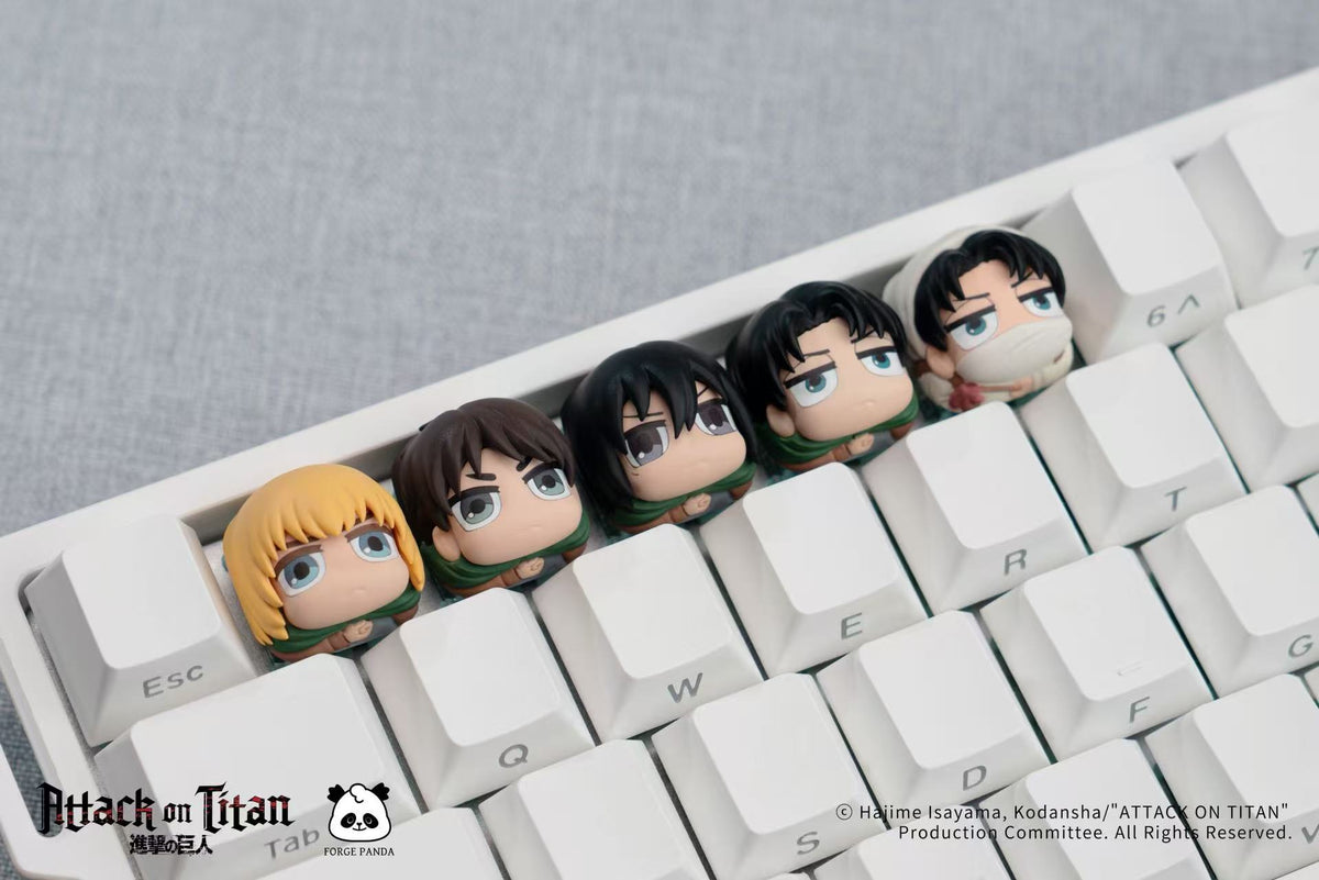 Attack on Titan Chibi Artisan Resin Keycaps - Blind Box