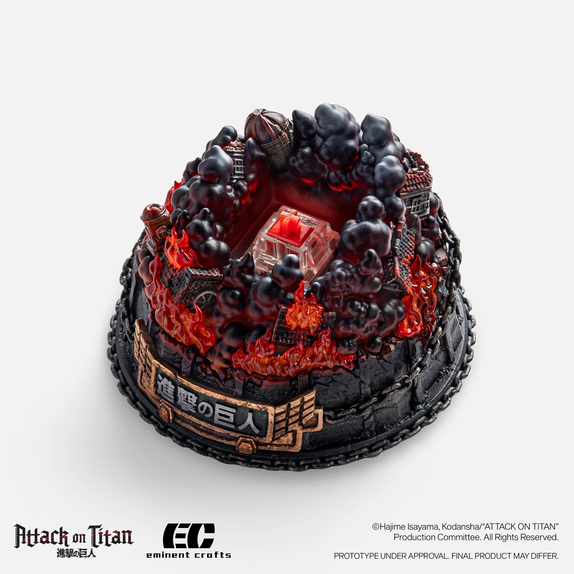 Fight for Paradis - Attack on Titan - Diorama Keycap Holder