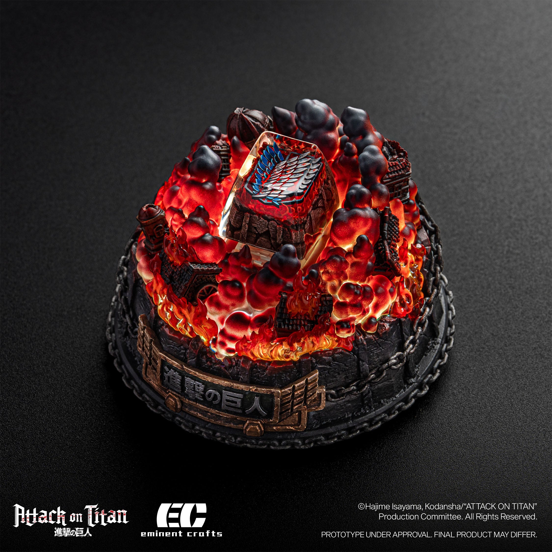 Fight for Paradis - Attack on Titan - Diorama Keycap Holder