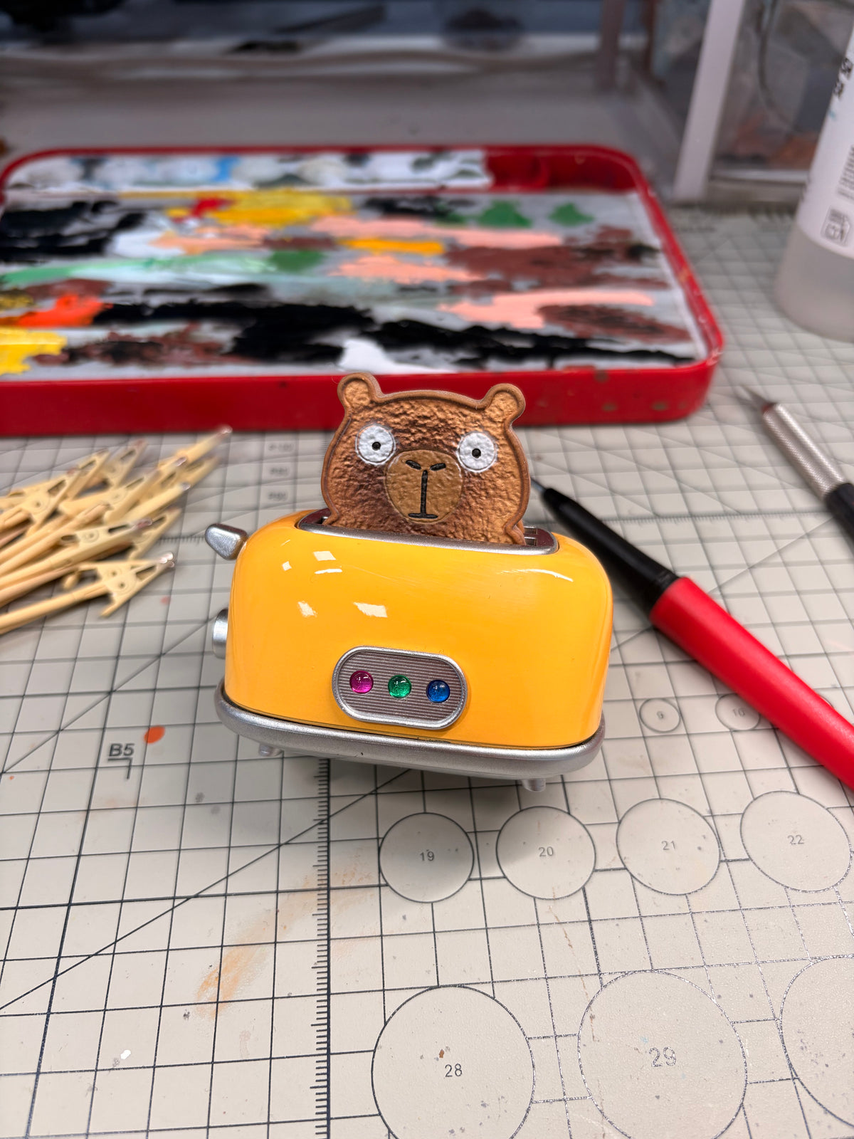 Capybara Toaster Fidget Clicker
