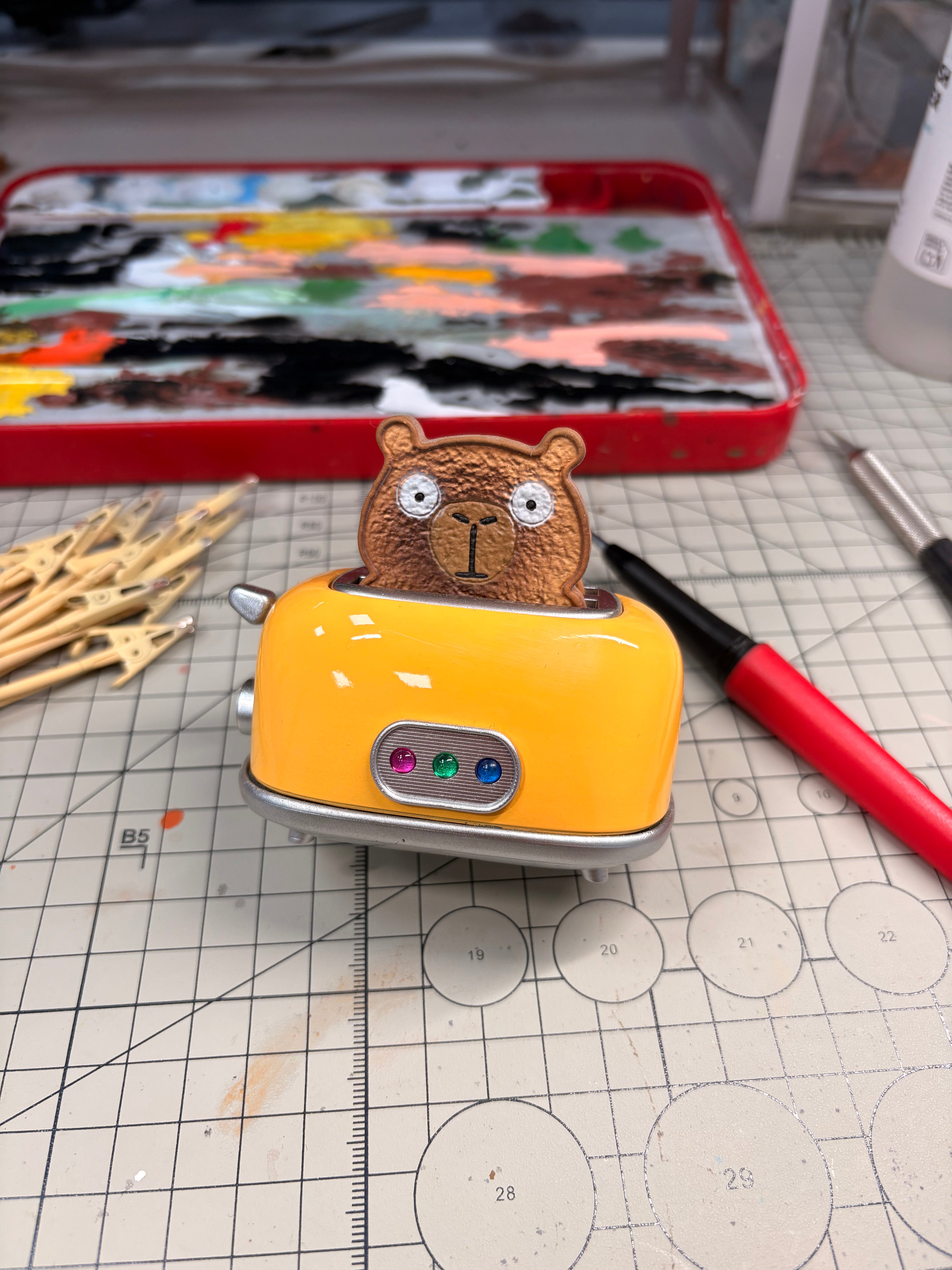 Capybara Toaster Fidget Clicker