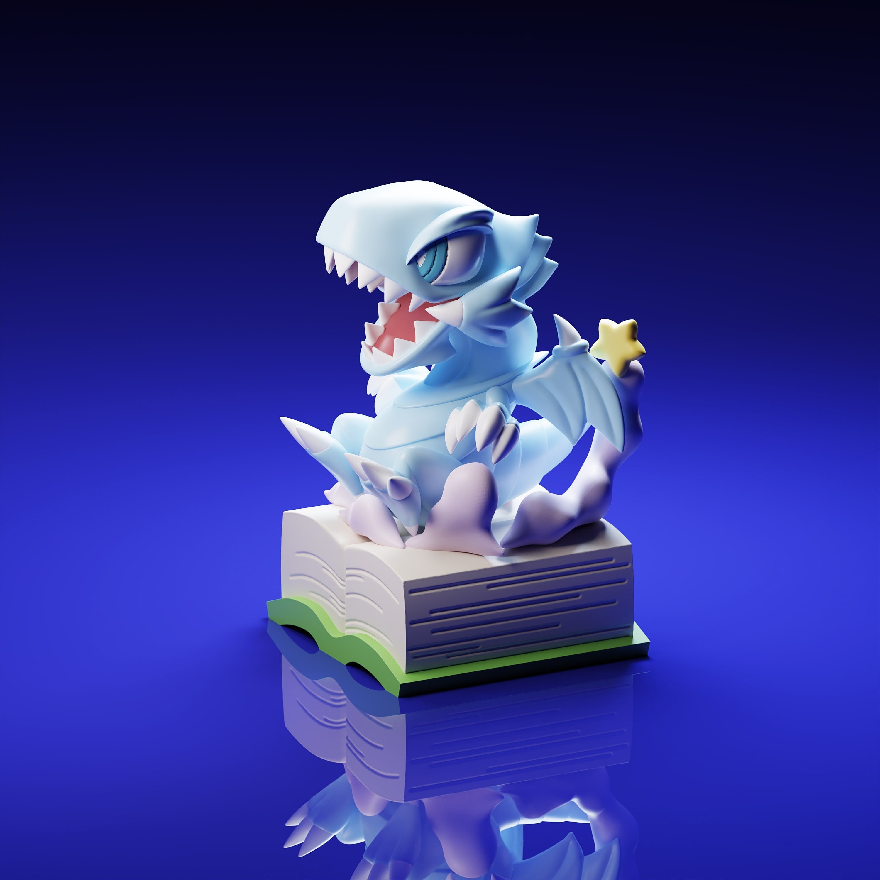 Toon Blue-Eyes Dragon Yu-Gi-Oh! PVC Keycap
