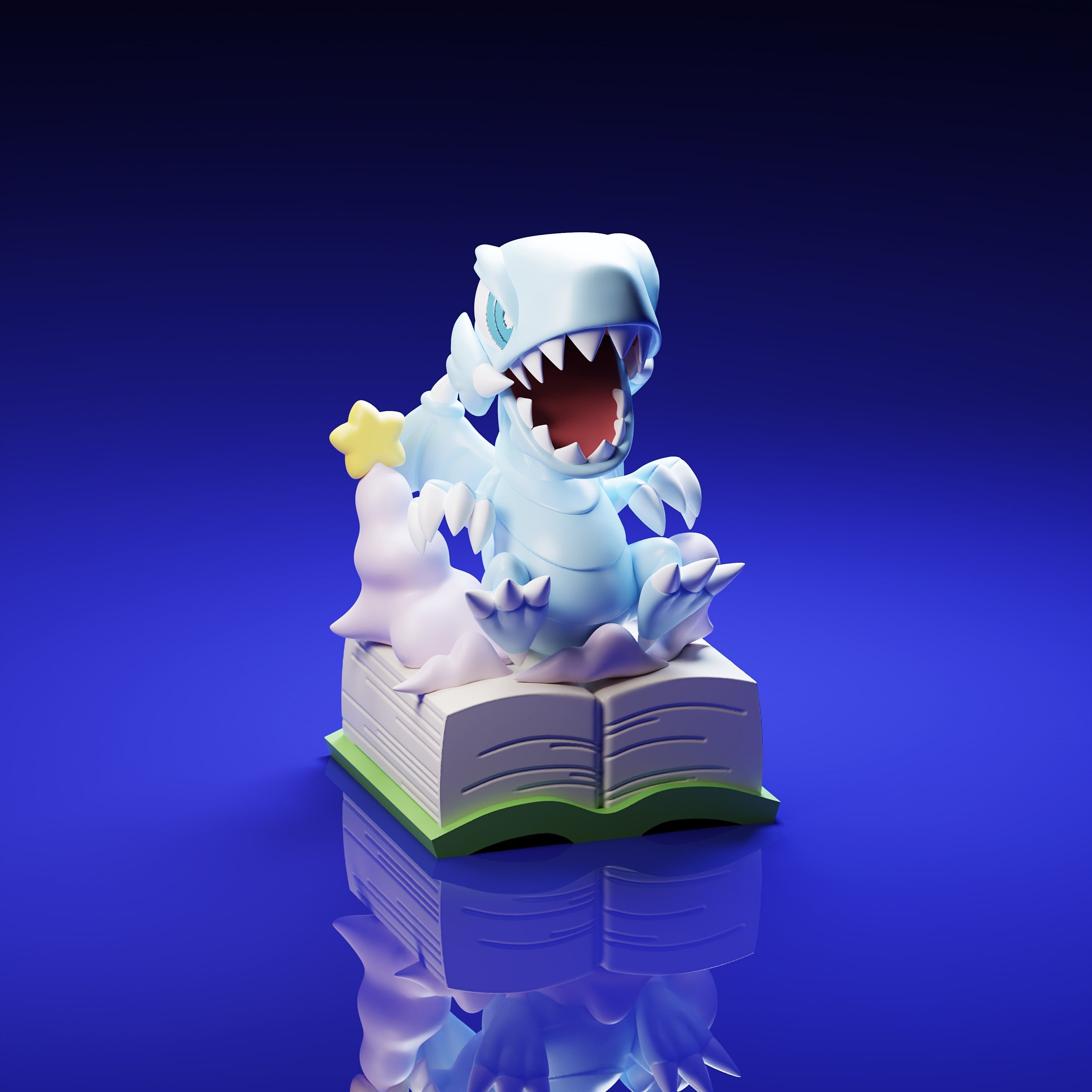 Toon Blue Eyes White Dragon Keycap 4